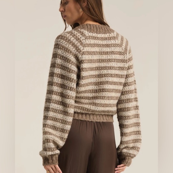 Z Supply Este Metallic Stripe Cardigan New - Picture 2 of 7